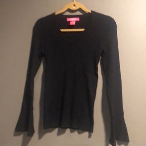 Catherine Malandrino Flared Sleeves Knit Top Medium